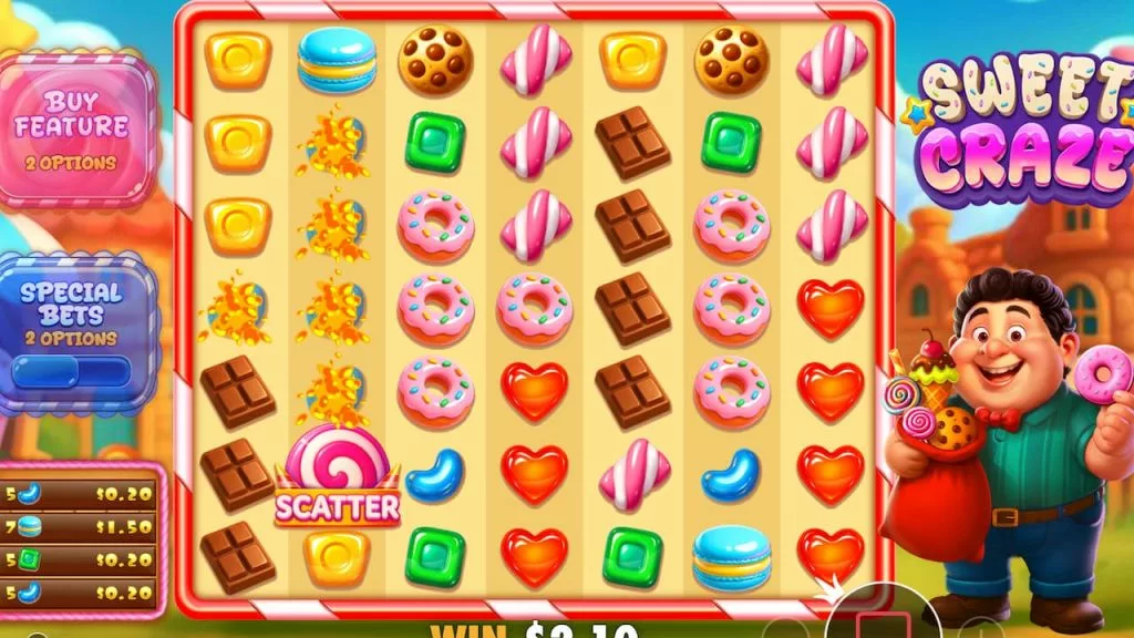 Playing the Sweet Craze slot
