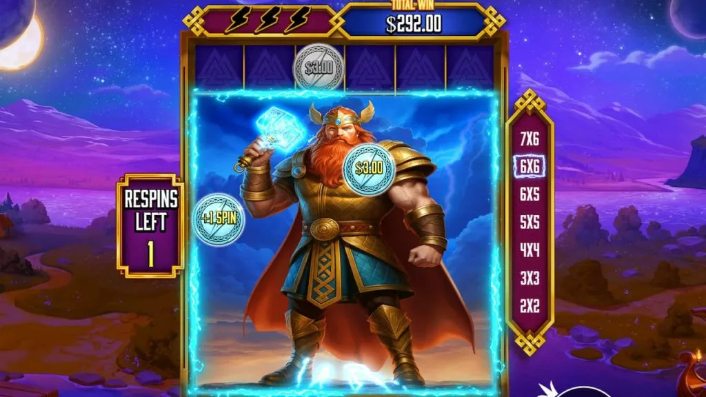 The respin feature in Hammerstorm