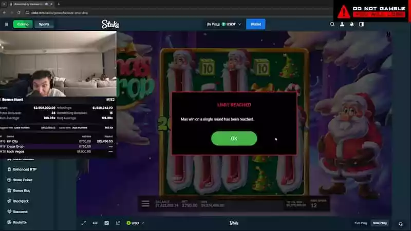 Trainwreckstv Xmas Drops max win