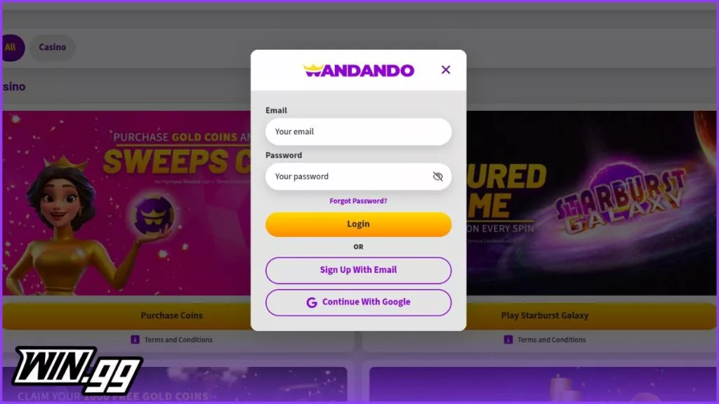 wandando sign up promo code