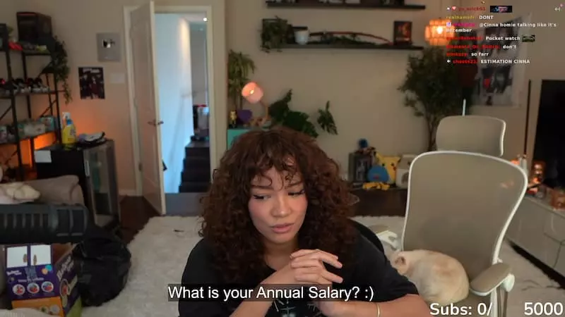 Cinna Twitch earning