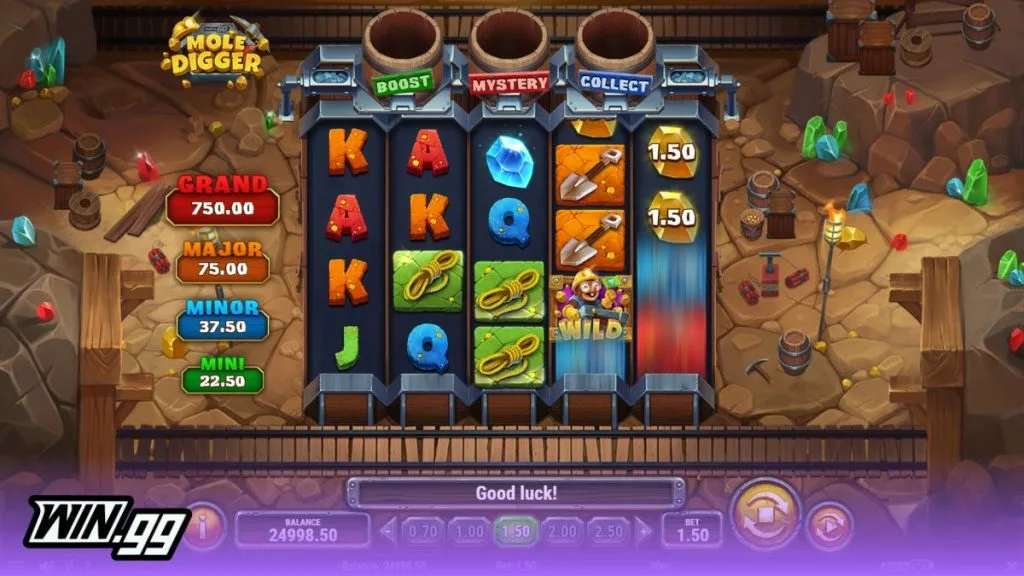Mole Digger slot payline