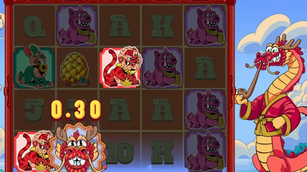 Playing the Smoking Dragon slot