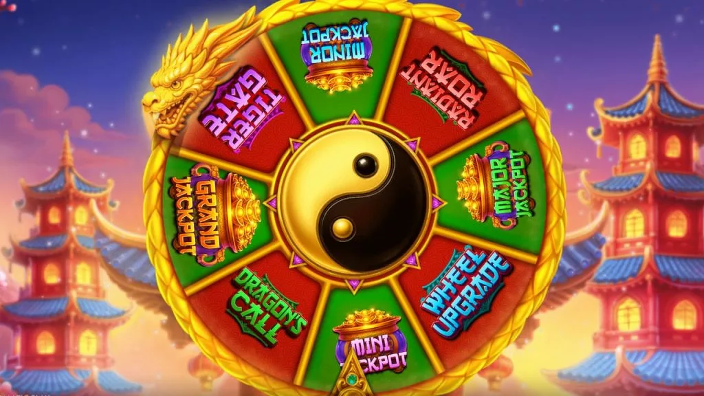 The Dragon Tiger Fortune slot's wheel bonus