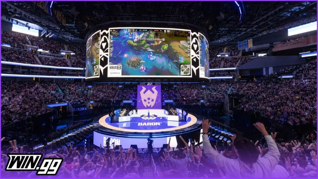 An image of a League of Legends arena