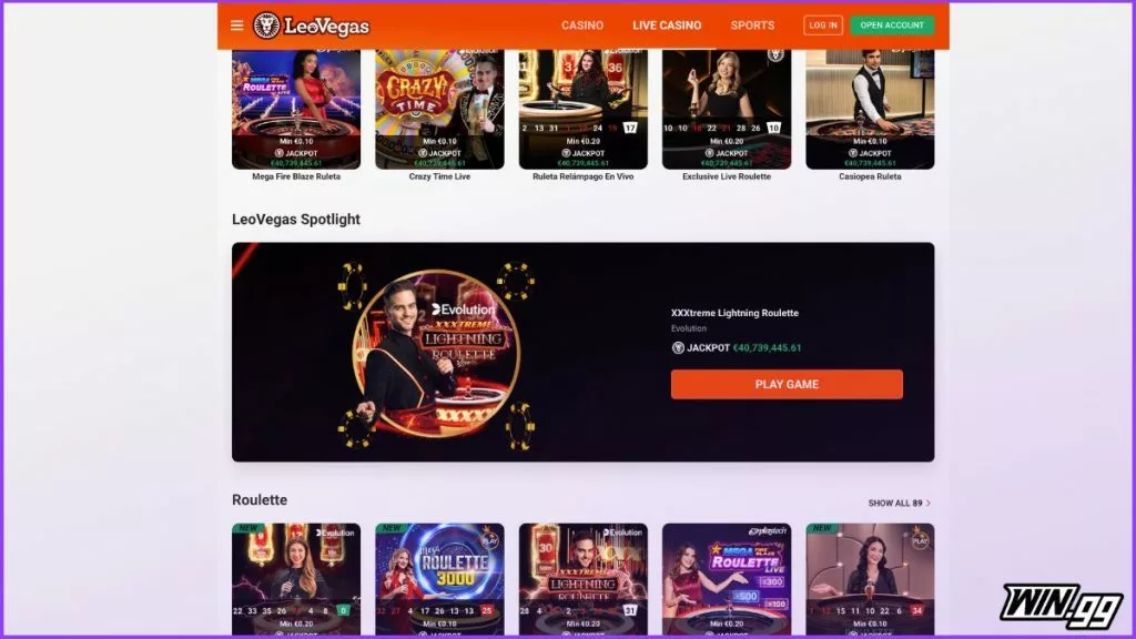 leovegas live casino