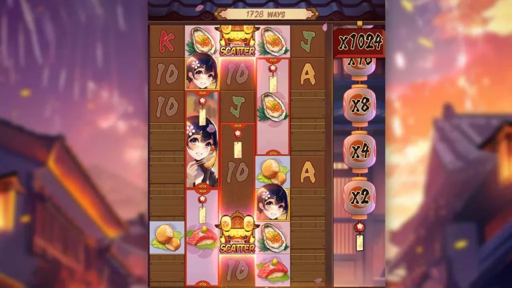 Playing the Oishi Delights slot