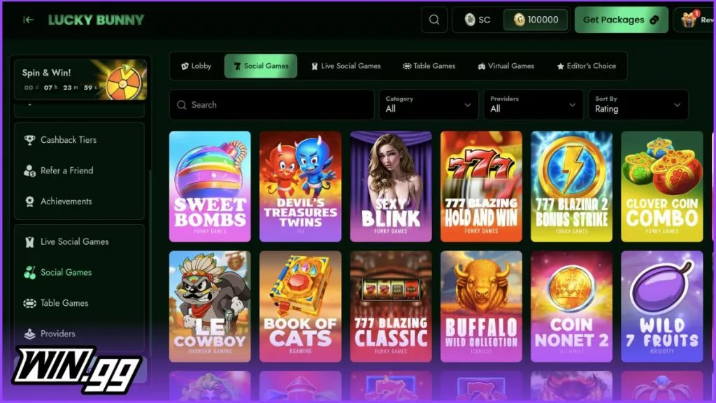 lucky bunny social games