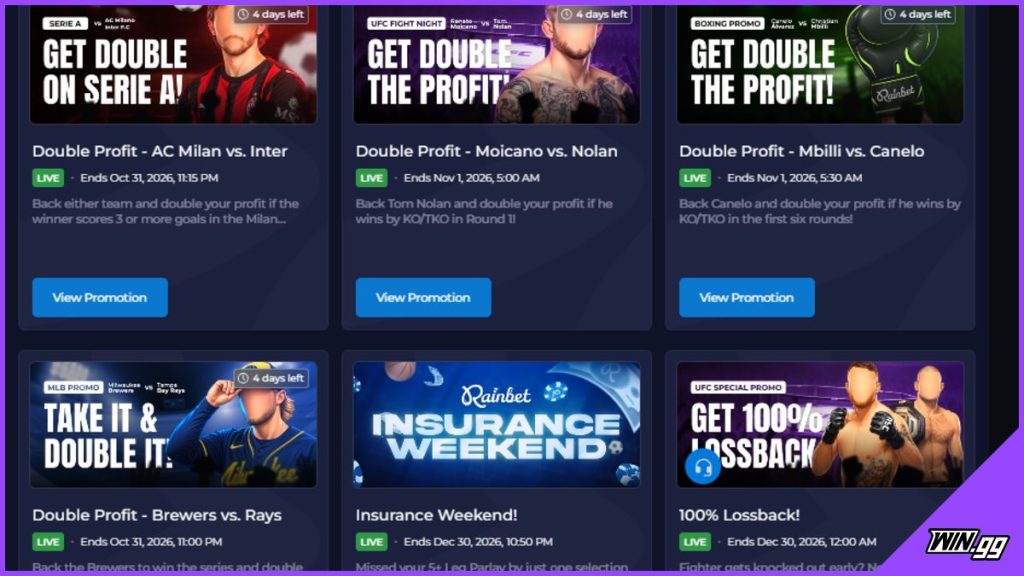 Promos Rainbet review