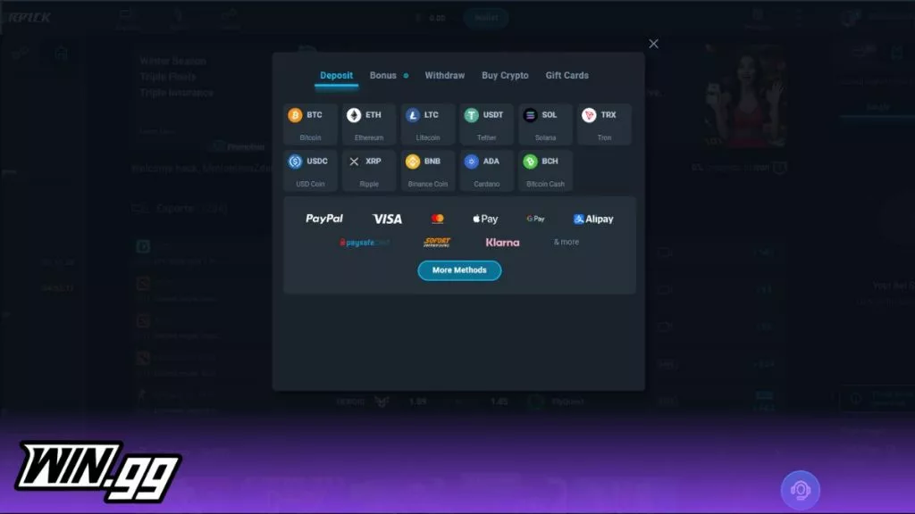 thunderpick payments