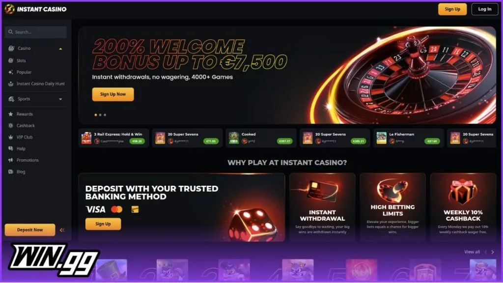 Mines casino games at Instant Casino
