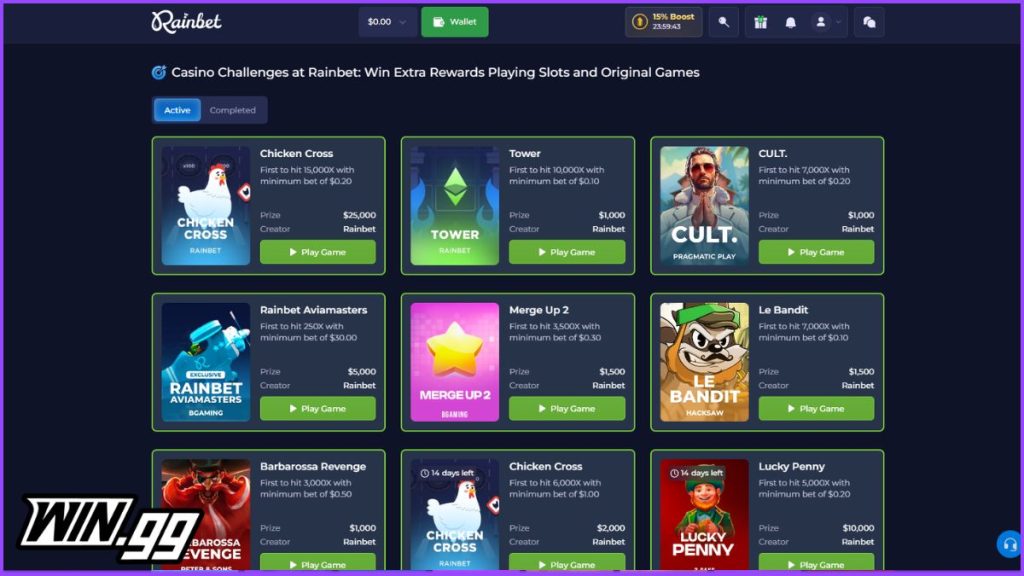 nyeste Rainbet Casino krypto-casino kampagne