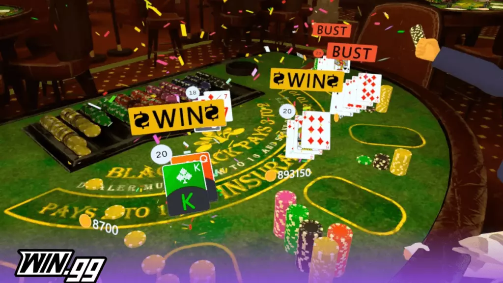 VR blackjack