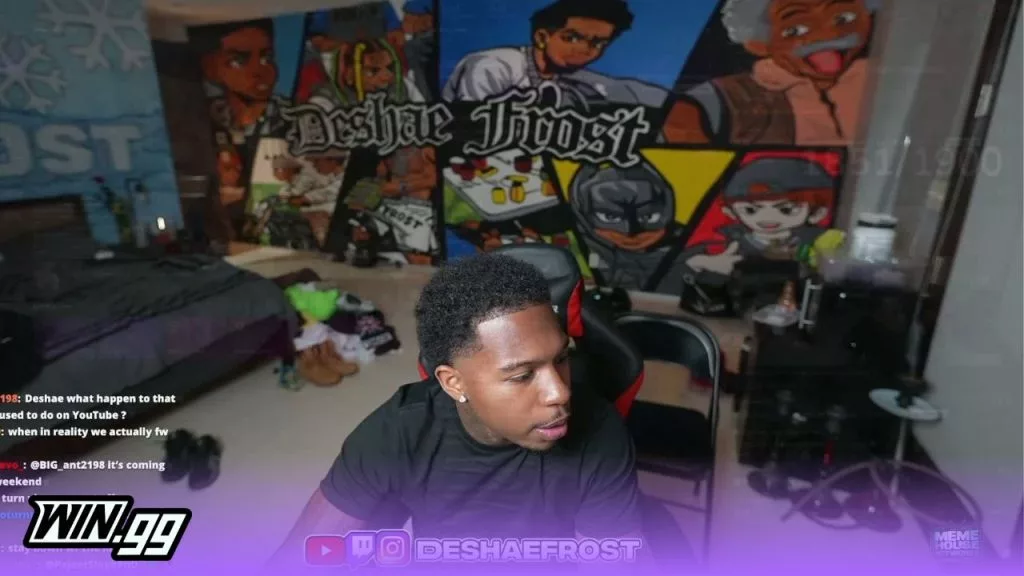 DeshaeFrost's streaming setup