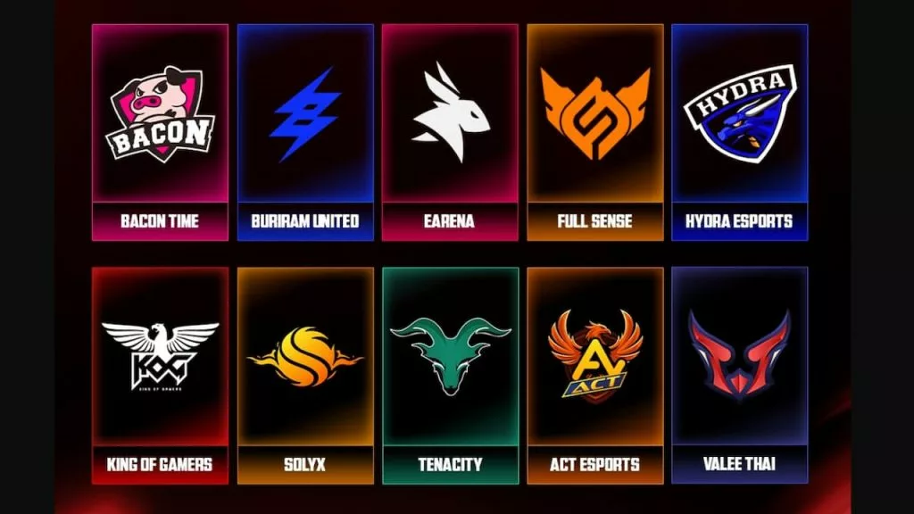 MSL Thailand Season 1 teams