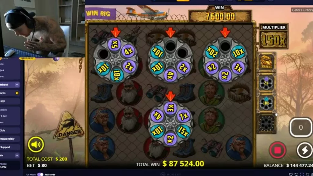 TimTheTatman's Gator Hunters multiplier about to shoot up