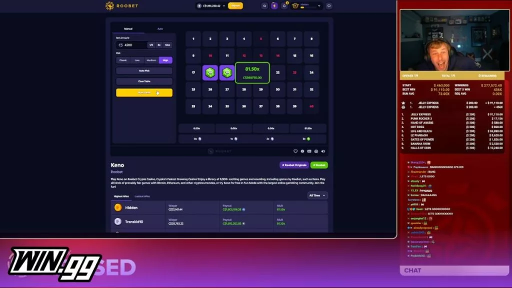 Xposed playing Keno