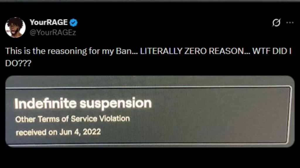 Yourrage twitch ban