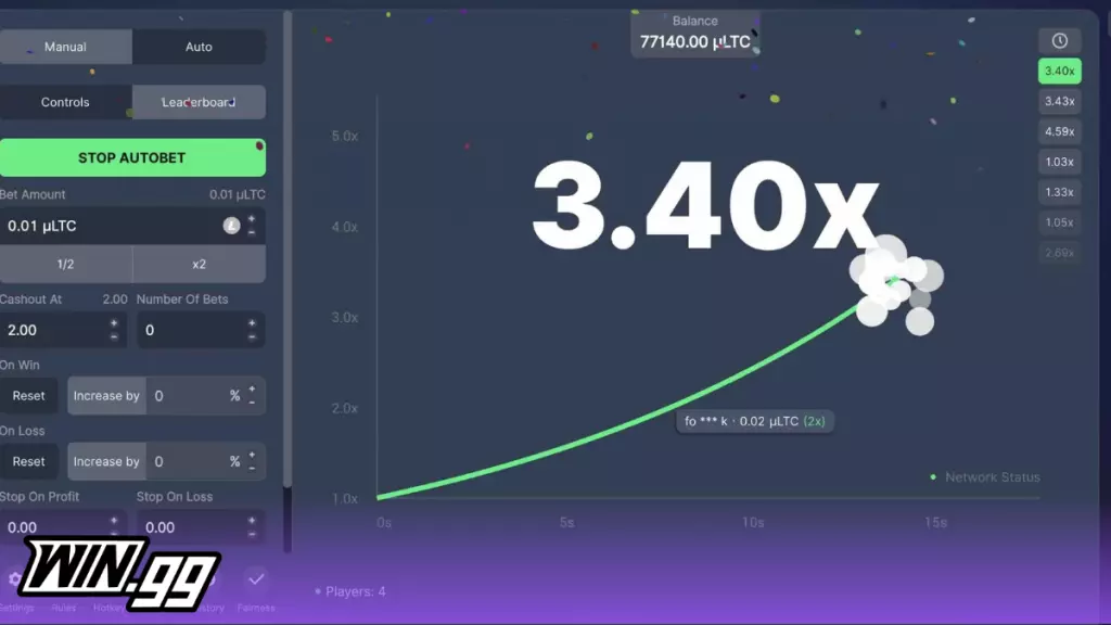 Crash game at BitStarz