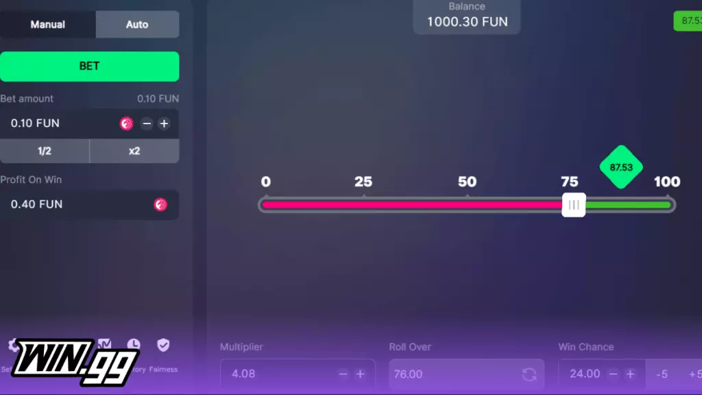 Dice BitStarz game
