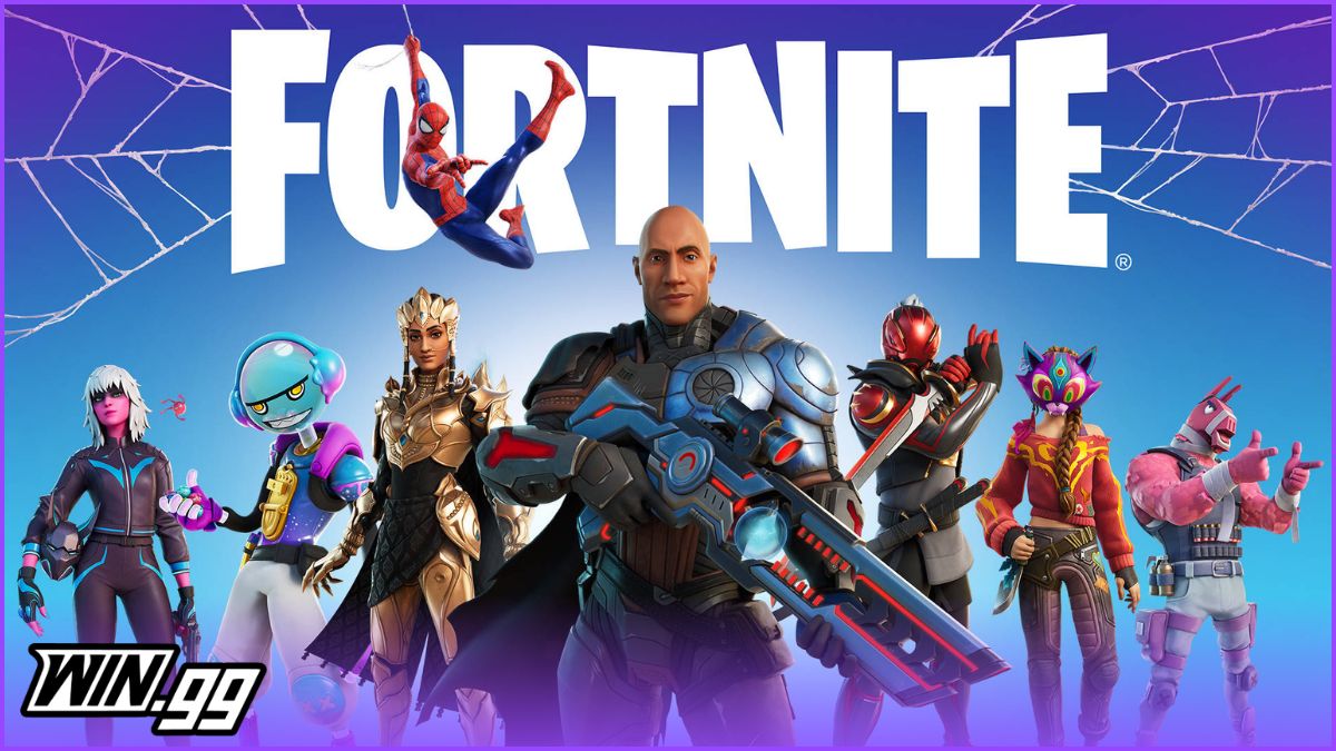 a wallpaper of fortnite