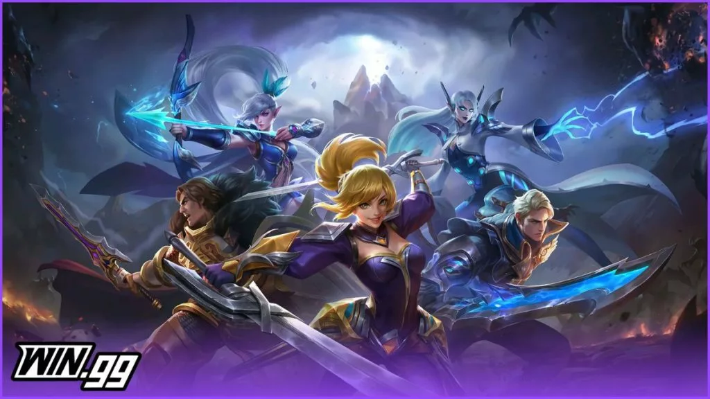 a wallpaper of mobile legends