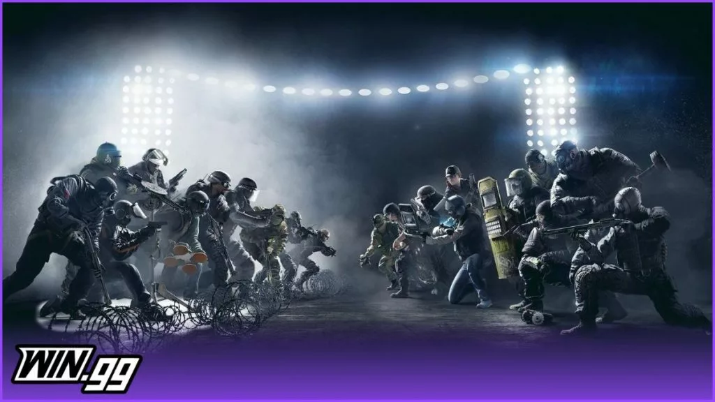 a wallpaper of rainbow six siege