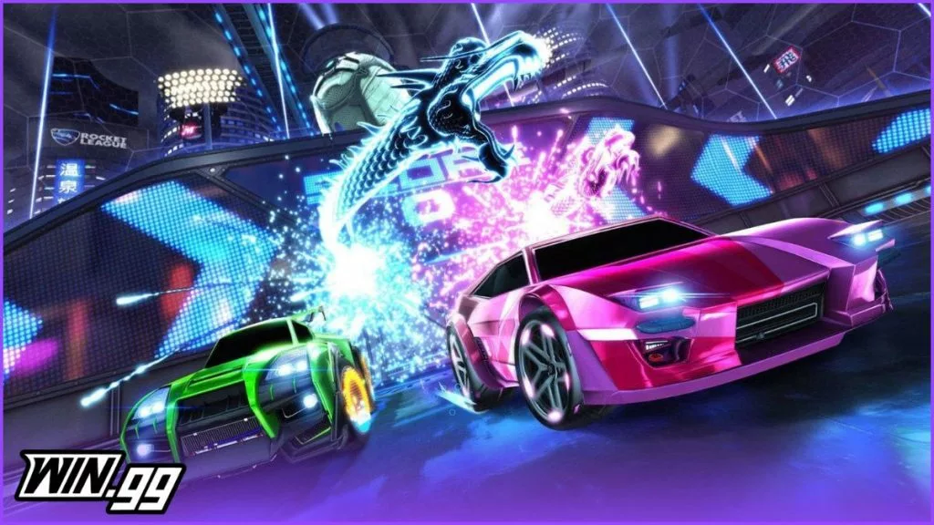 a wallpaper of rocket league
