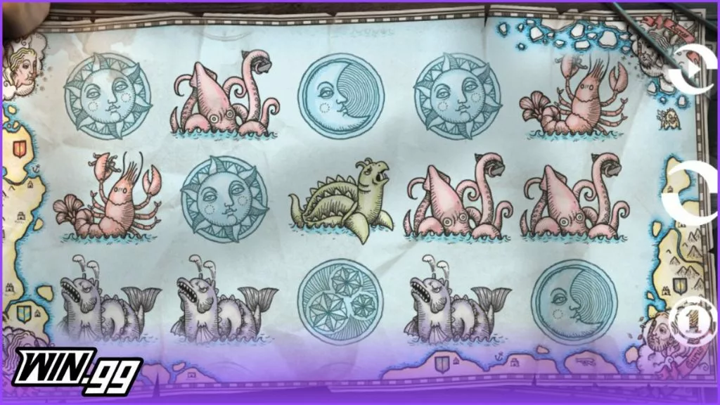 a screenshot of the 1429 Uncharted Seas slot