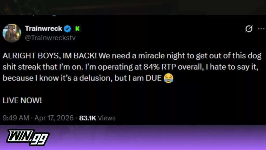 Trainwreckstv losing streak