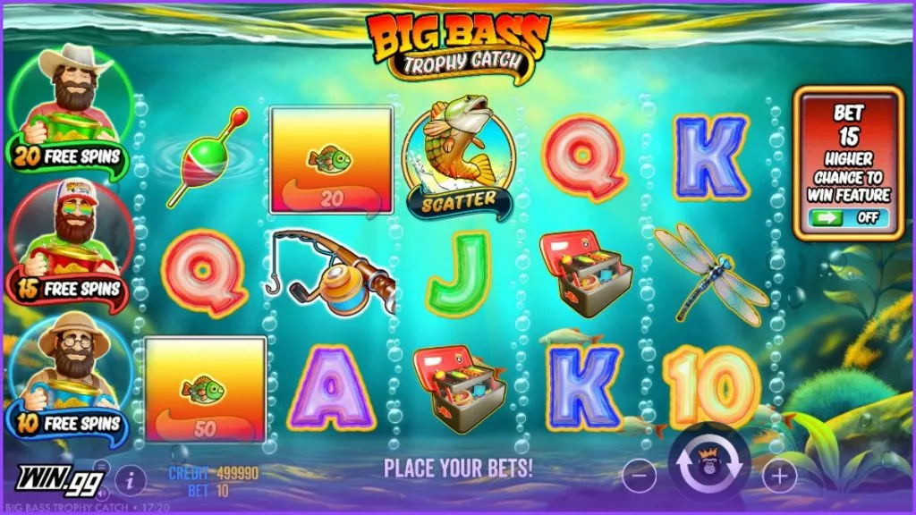 a screenshot of Big Bass Trophy Cach