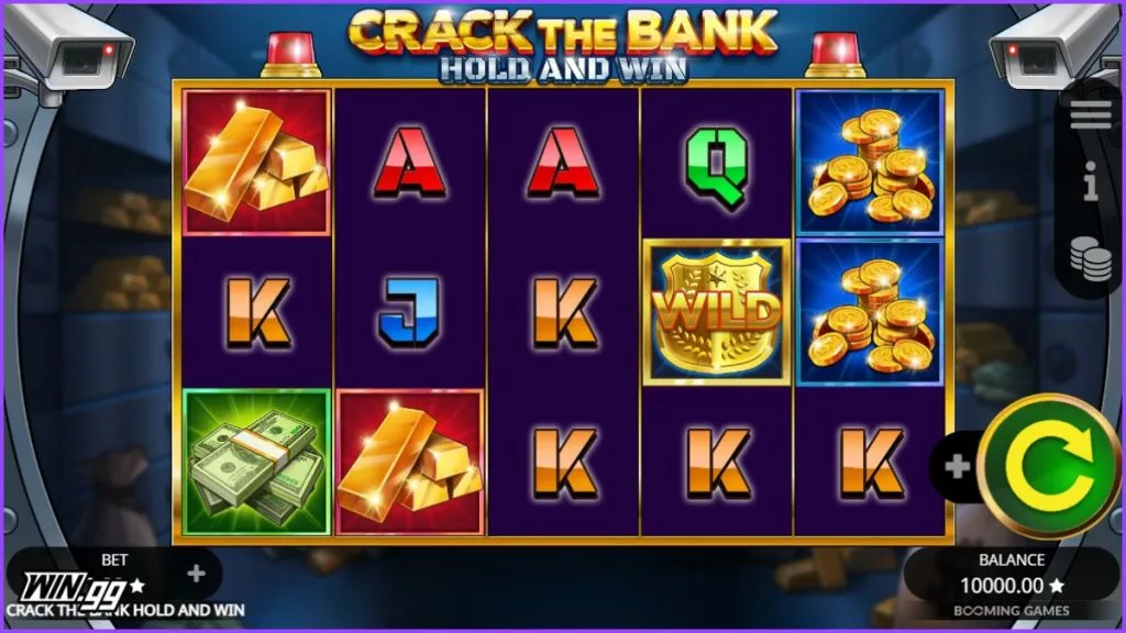 A screenshot of Crack the Bank game at Thunderpick