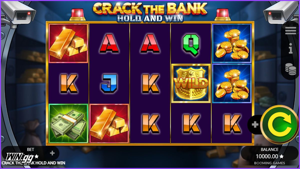 A screenshot of Crack the Bank game at Thunderpick