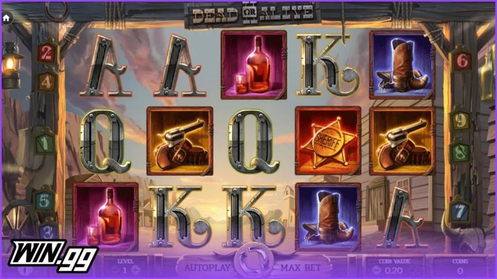 a screenshot of dead or alive in Snatch Casino