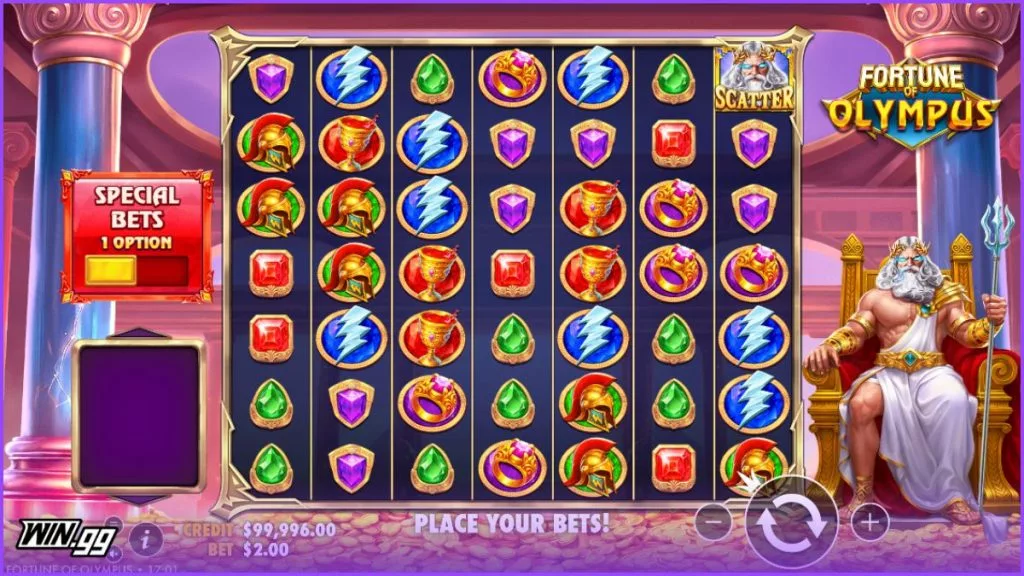 a screenshot of fortune of olympus