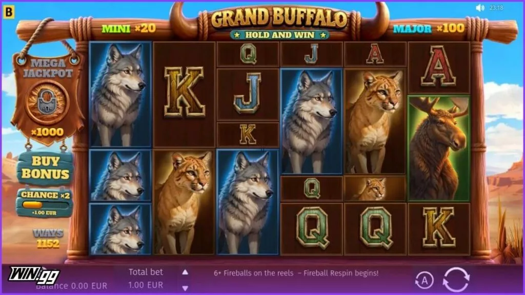 grand buffalo hold and win on rainbet
