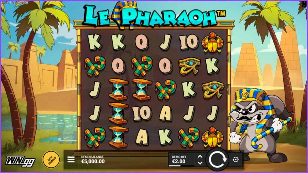 a screenshot of Le Pharoh