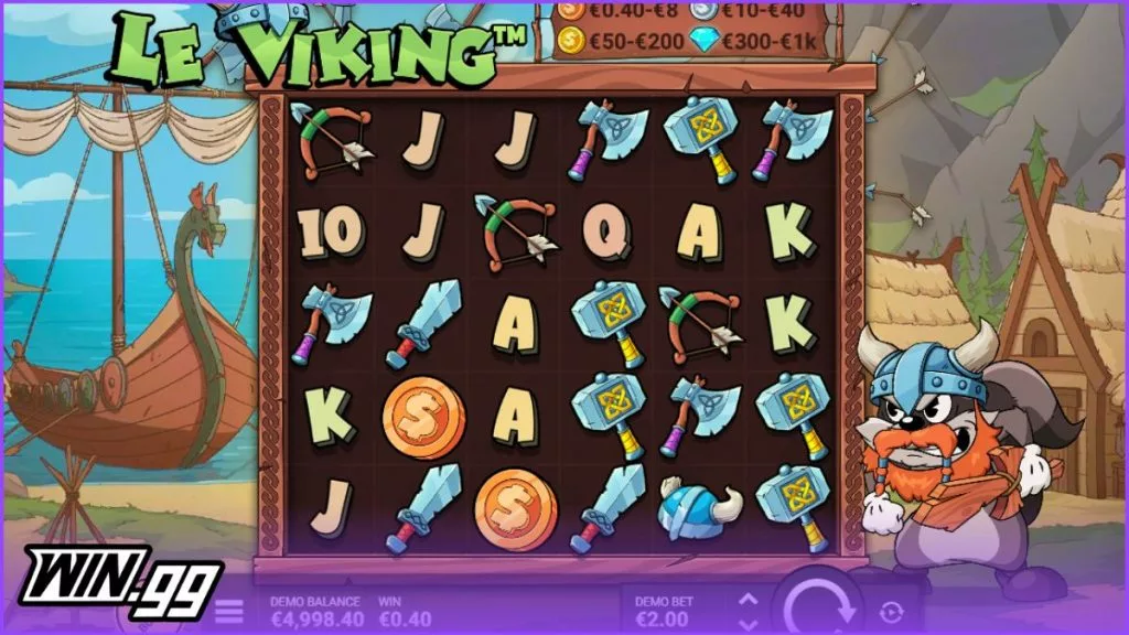 a screenshot of Le Viking in Snatch Casino