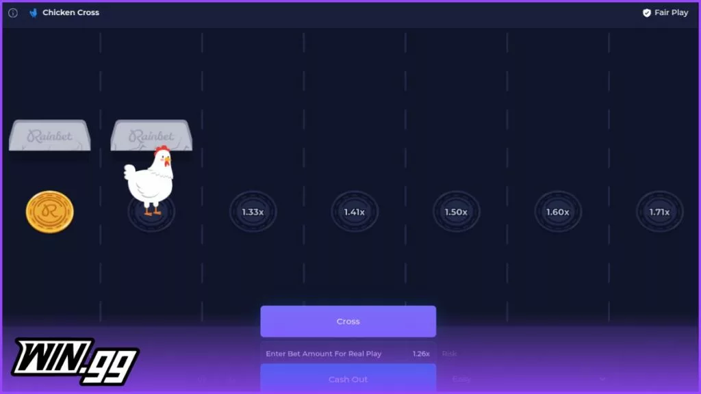 rainbet original - chicken cross game