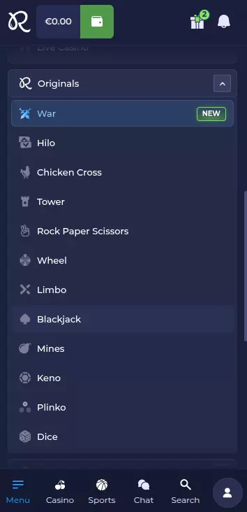 rainbet originals