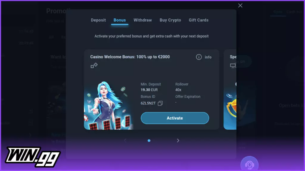thunderpick casino welcome bonus