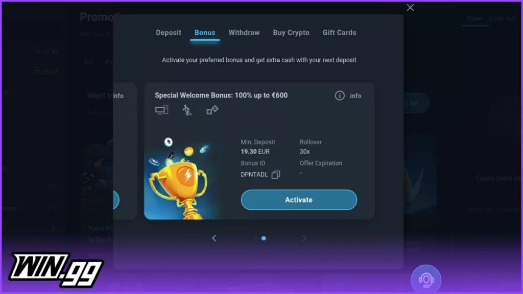 thunderpick welcome bonus