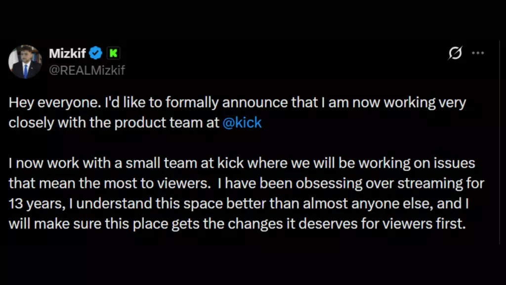 Mizkif X post
