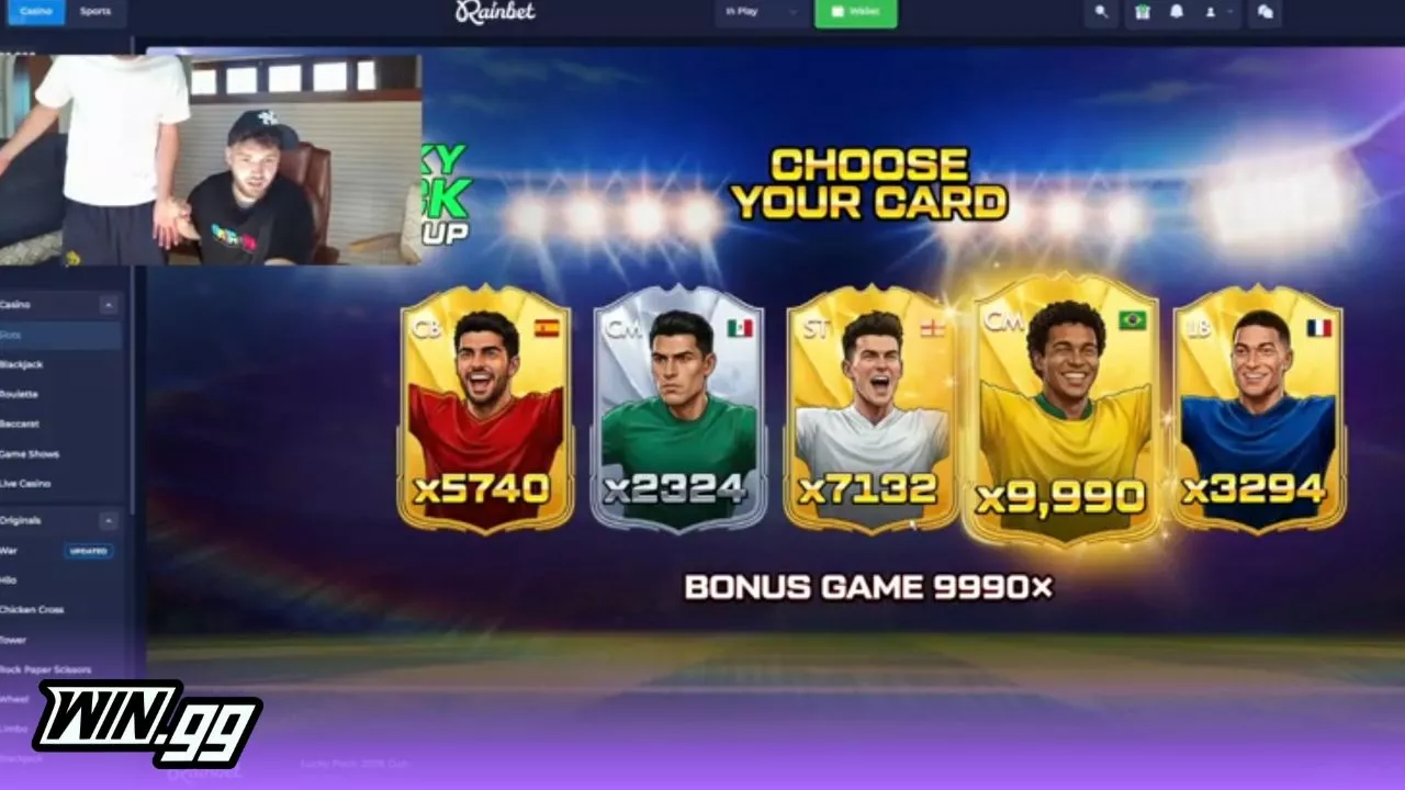 Adin Ross finding the 9990x multiplier on Lucky Pack