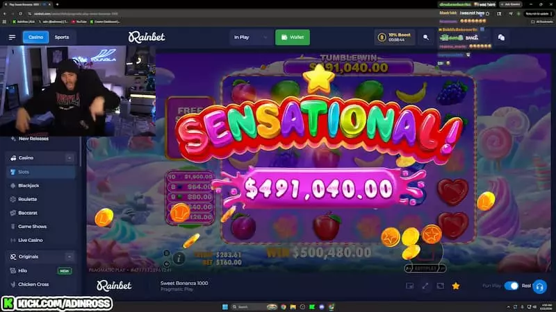 Adin Sweet Bonanza greatest win