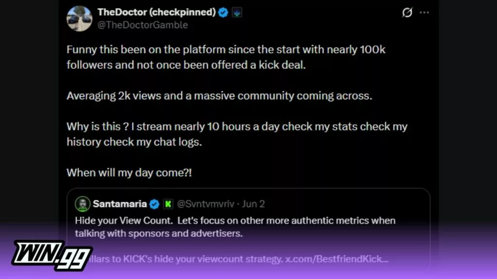 The Doctor complains about Kick KPP