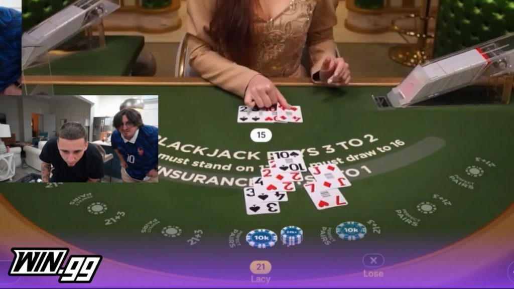 Lacy's win on BlackJack