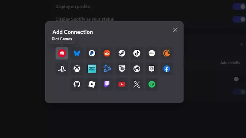 Linking Riot ID and Discord account through Discord
