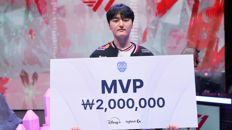 Peyz winning MVP for KeSPA Cup 2025