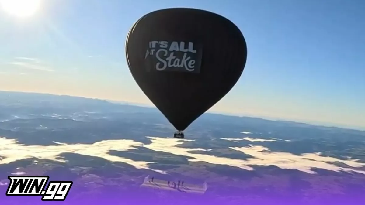 Stake hosts football game at 10,000 feet to showcase World Cup promos